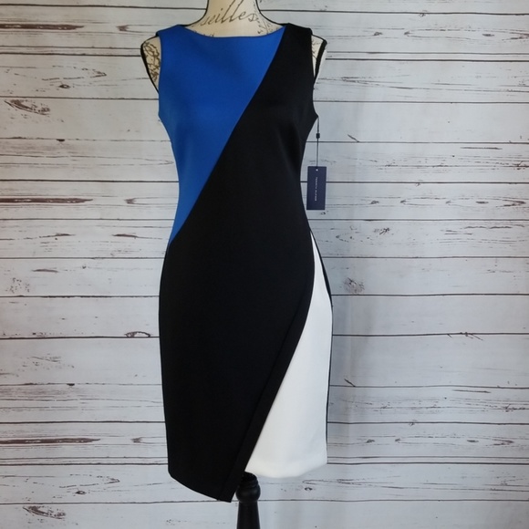 NWT Tommy Hilfiger Blueberry Black Colorblock - Picture 2 of 7